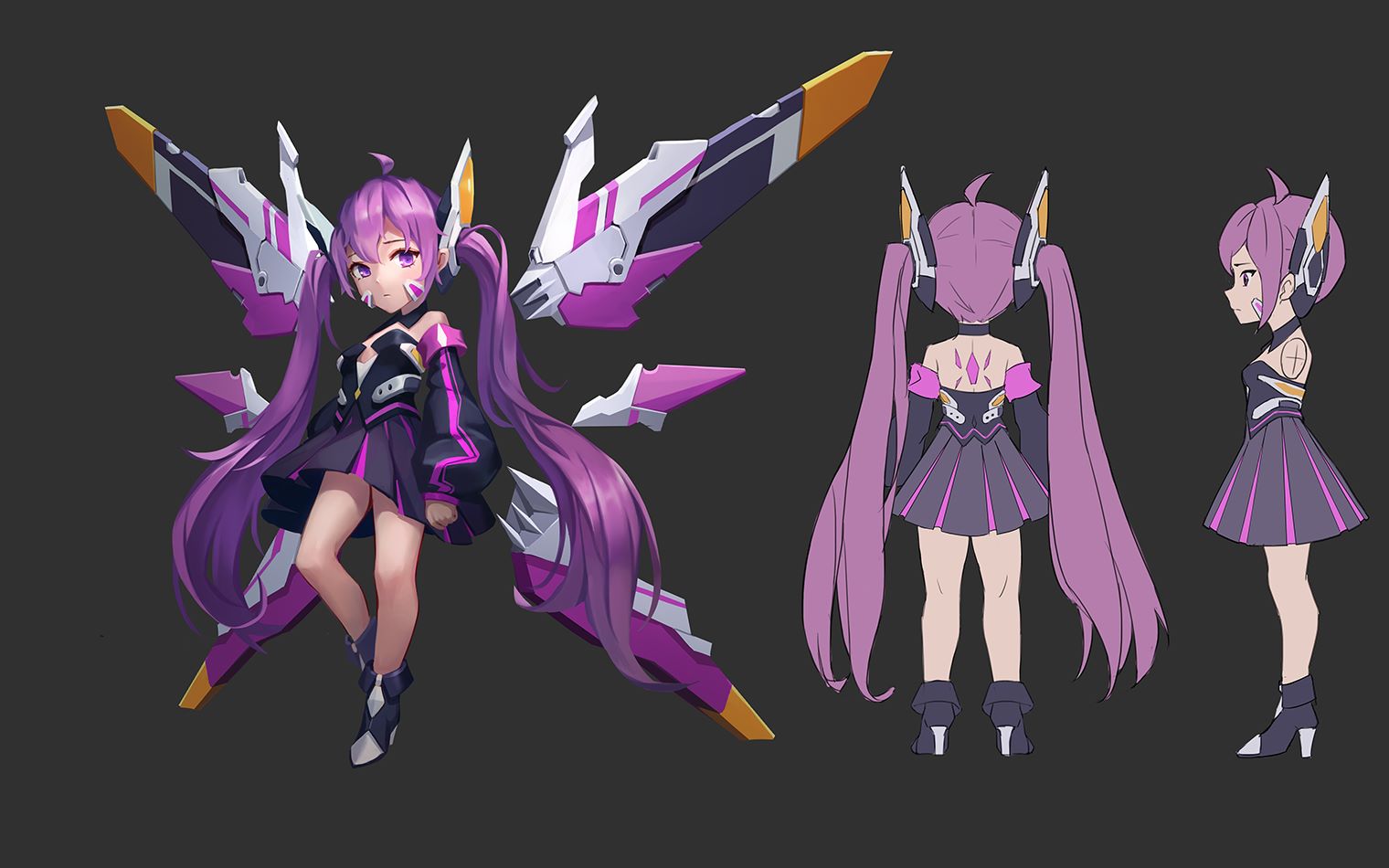 【板绘厚涂】一些解禁的角色设定图