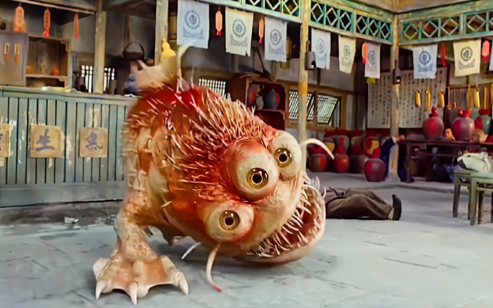 这六部电影中的大鱼怪,你觉得哪一条最强,黄色大鱼怪吃人超厉害