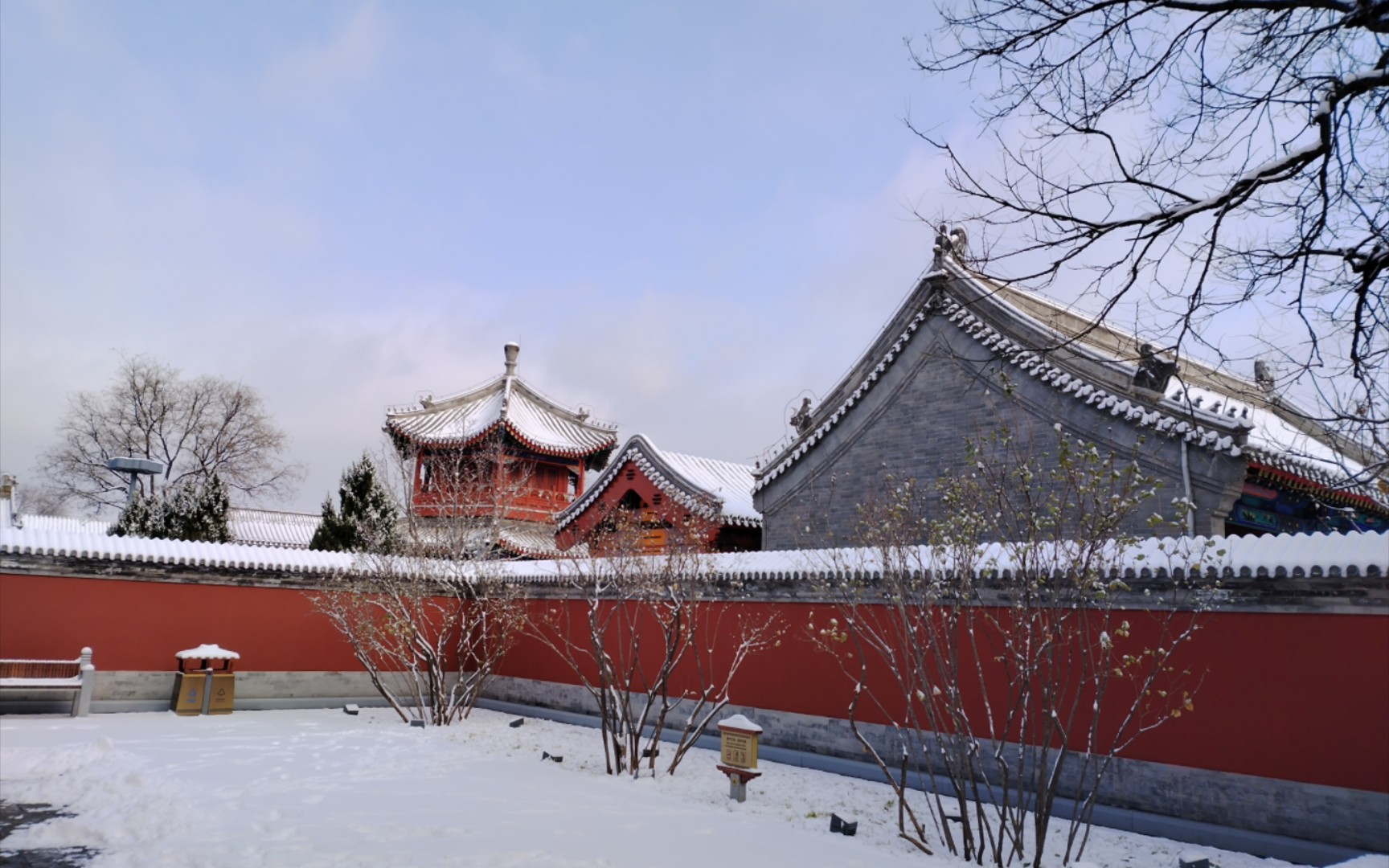 北京雪景图片真实唯美图片