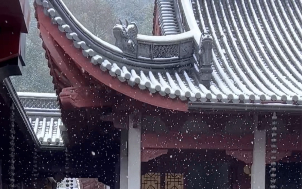 [图]灵隐寺｜独坐焚香诵经处，深山古寺雪纷纷