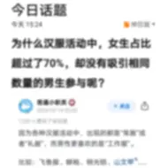 下载视频: 为什么汉服活动中，女生占比超过了70%，却没有吸引相同数量的男生参与呢？