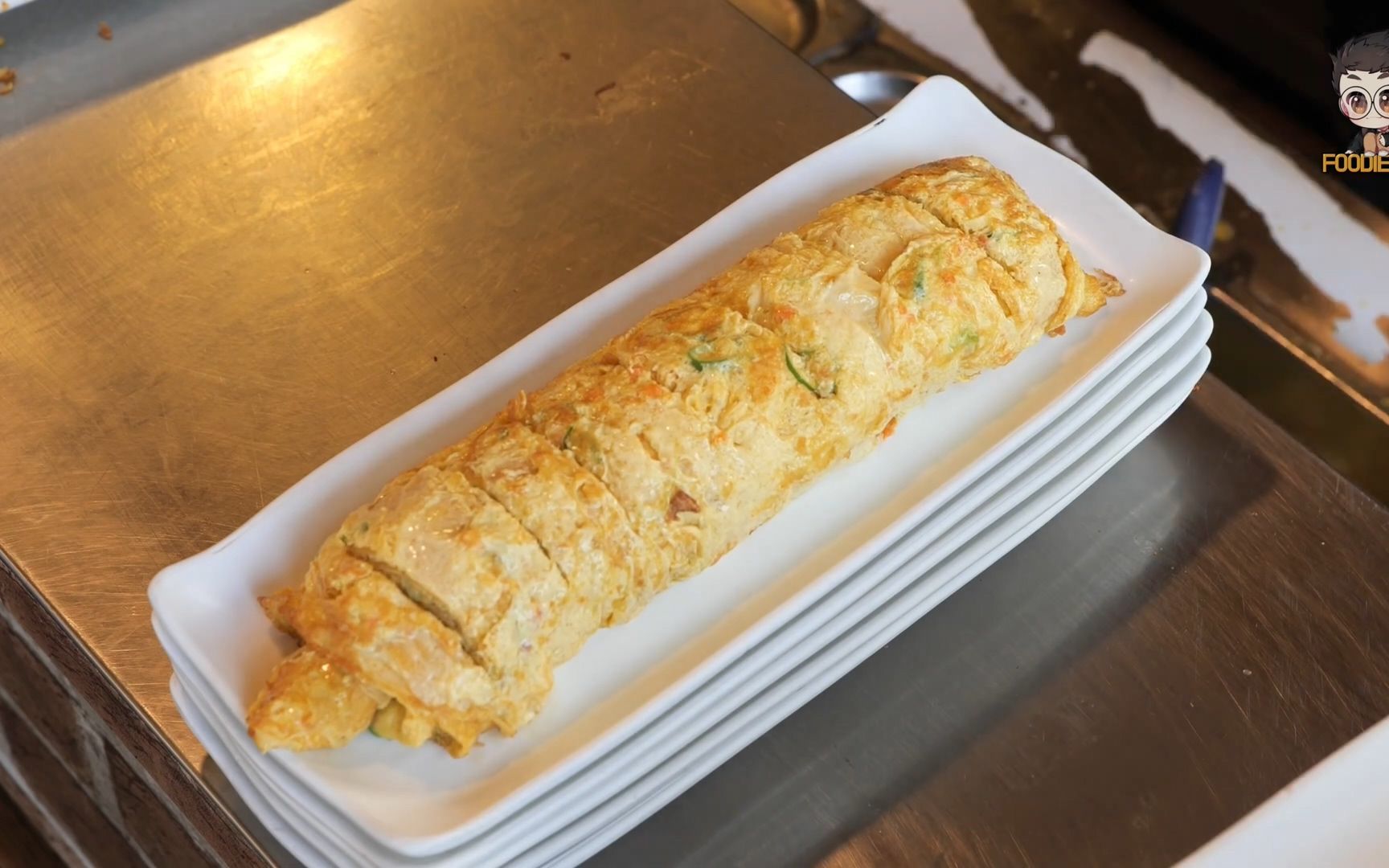 铁板鸡蛋卷 韩国街头美食