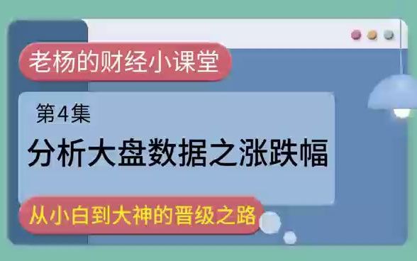 股票基础知识小课堂4——分析大盘数据之涨跌幅哔哩哔哩bilibili