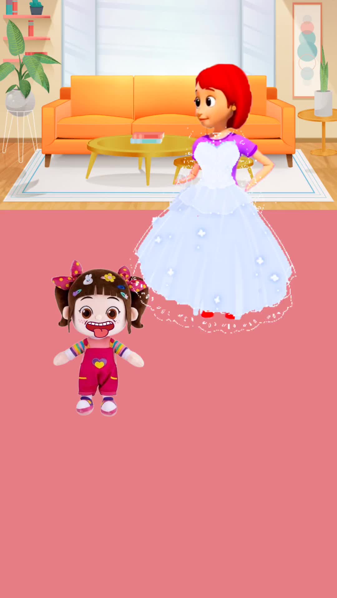 姐姐把妈妈的婚纱弄坏了#玩具视频 #玩具视频#动画 #玩具 #超级宝贝