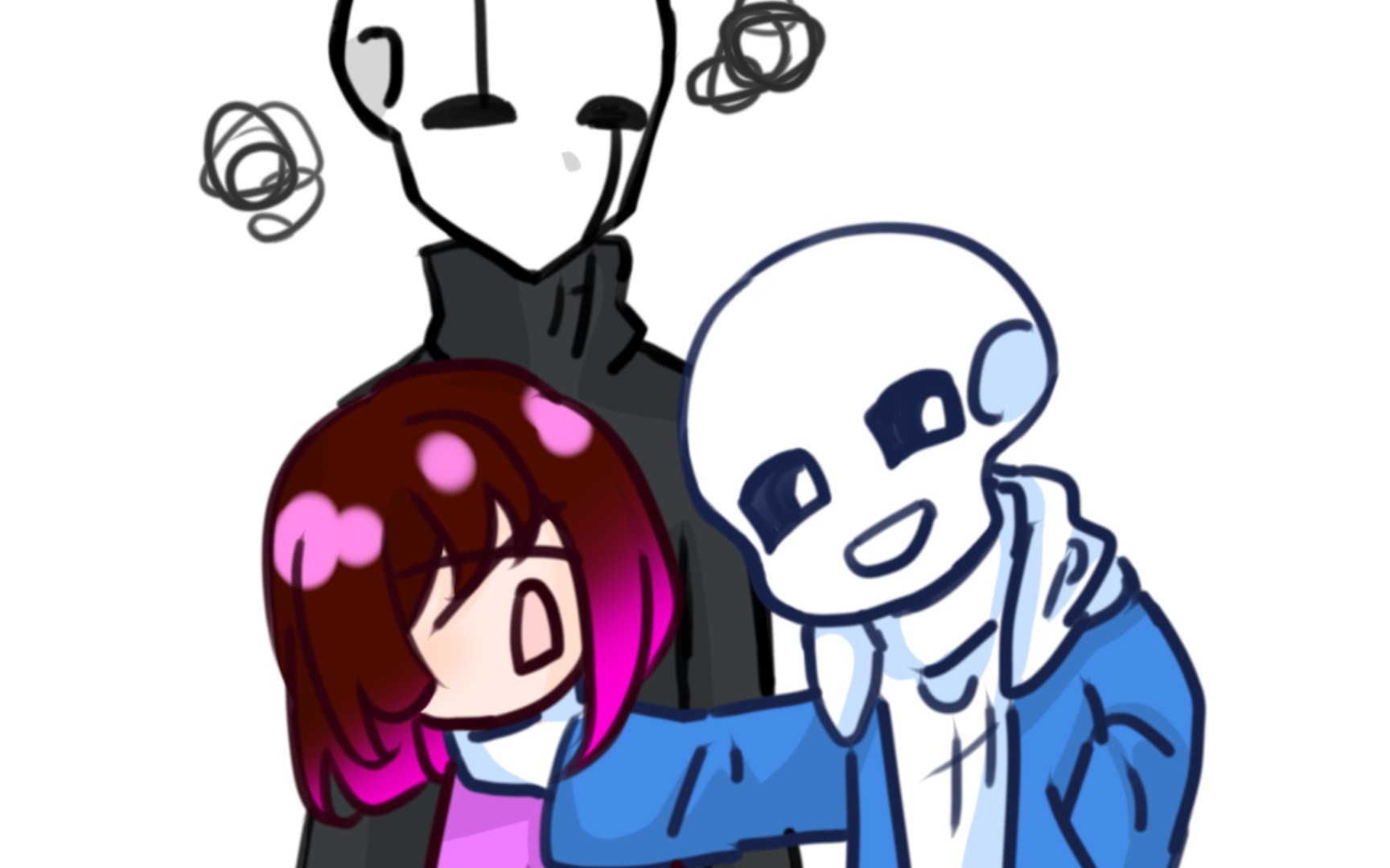 ask:sans和gaster一起打游戏?