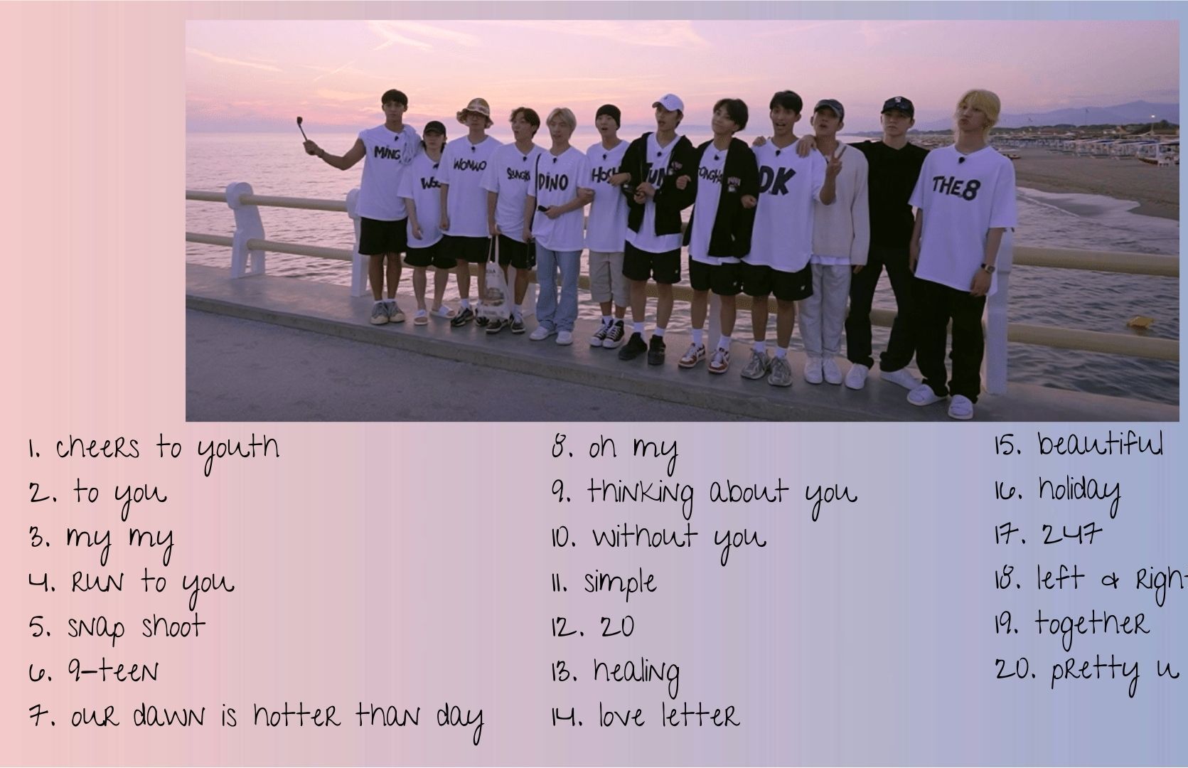 【seventeen】盘点次人那些清凉少年感十足的歌曲 | 1小时歌单