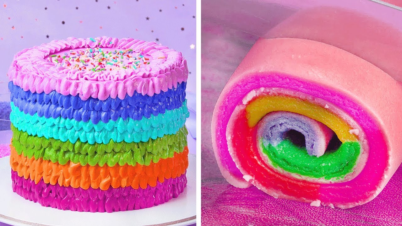 美味彩虹蛋糕食谱顶级美味蛋糕指南如何制作彩色蛋糕装饰创意extreme