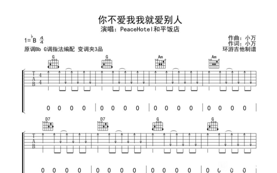 [图]你不爱我我就爱别人 和平饭店 木吉他翻唱