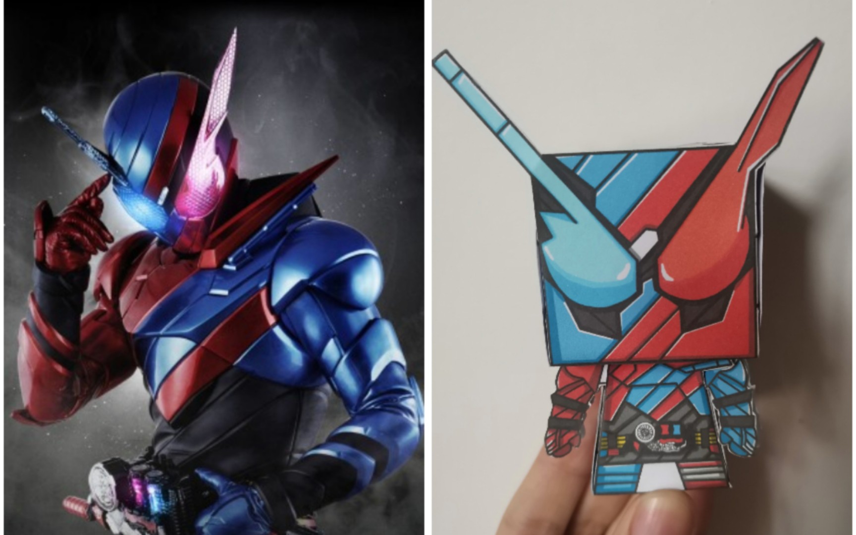 【假面骑士纸模】2017build,rabbit!tank!best match!