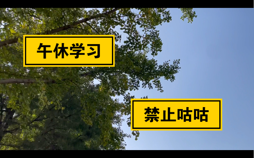 今日午休学习!静默…哎…哔哩哔哩bilibili