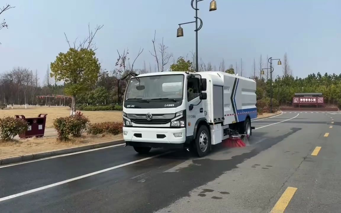 东风小型纯电动洗扫车新能源清扫车哔哩哔哩bilibili