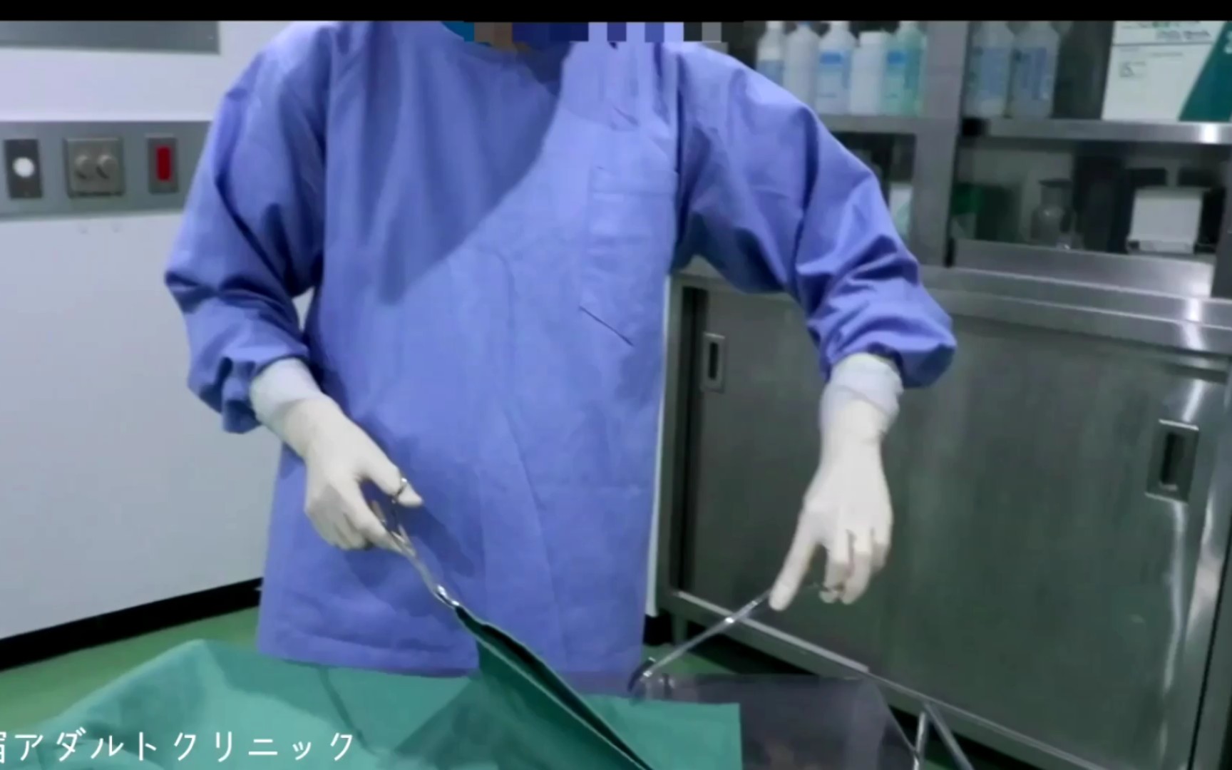 [手术模拟]日本女医戴手术手套进行禁忌手术