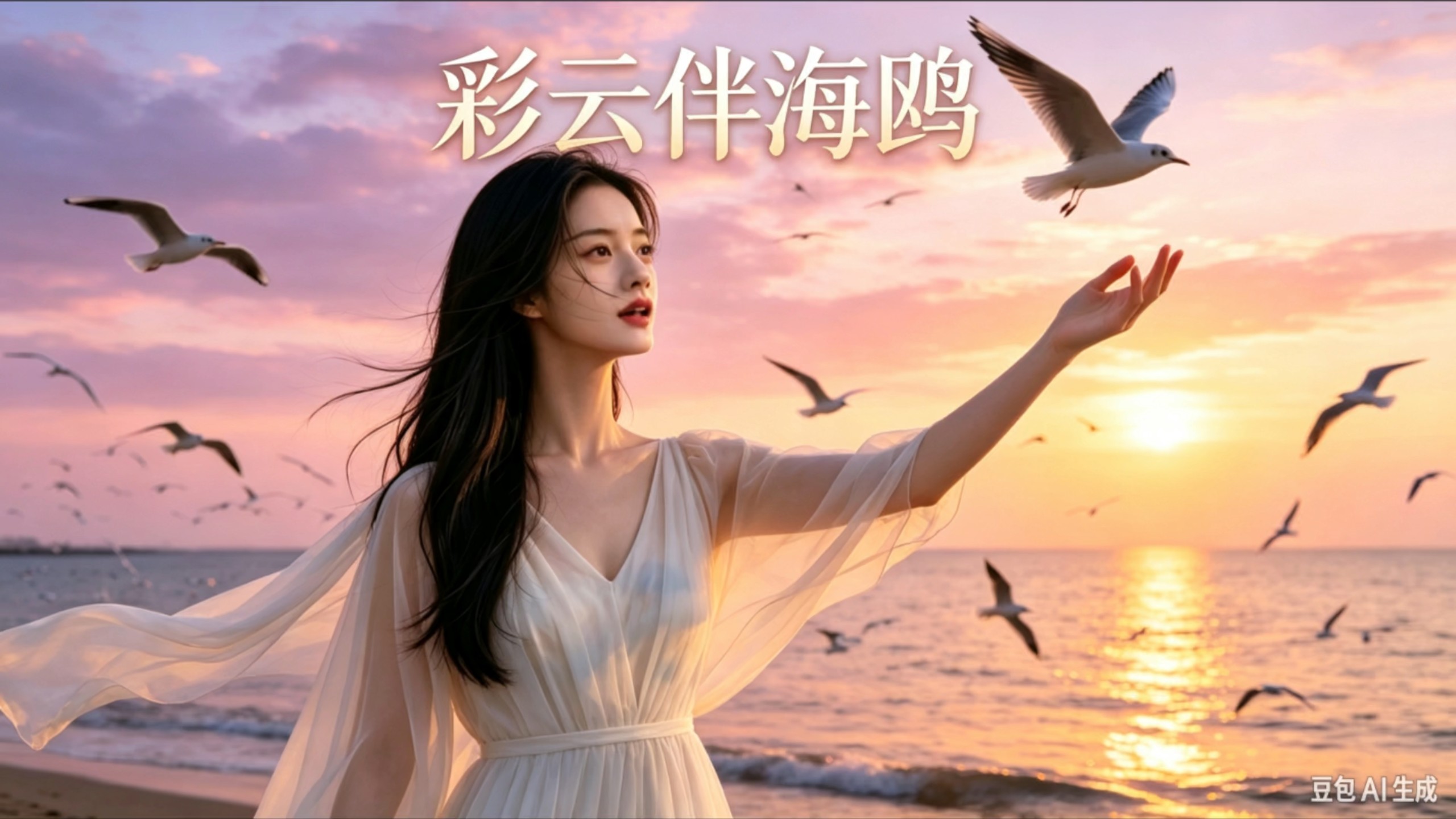【彩云伴海鸥】AI音乐MV，一曲琼瑶老歌诉说绵长相思离愁