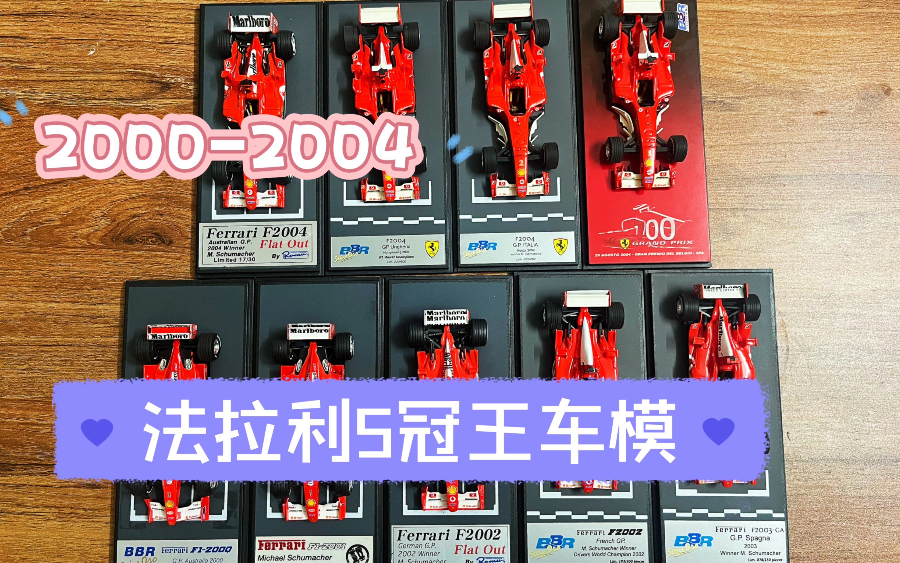 20002004年法拉利f1车模合集哔哩哔哩bilibili