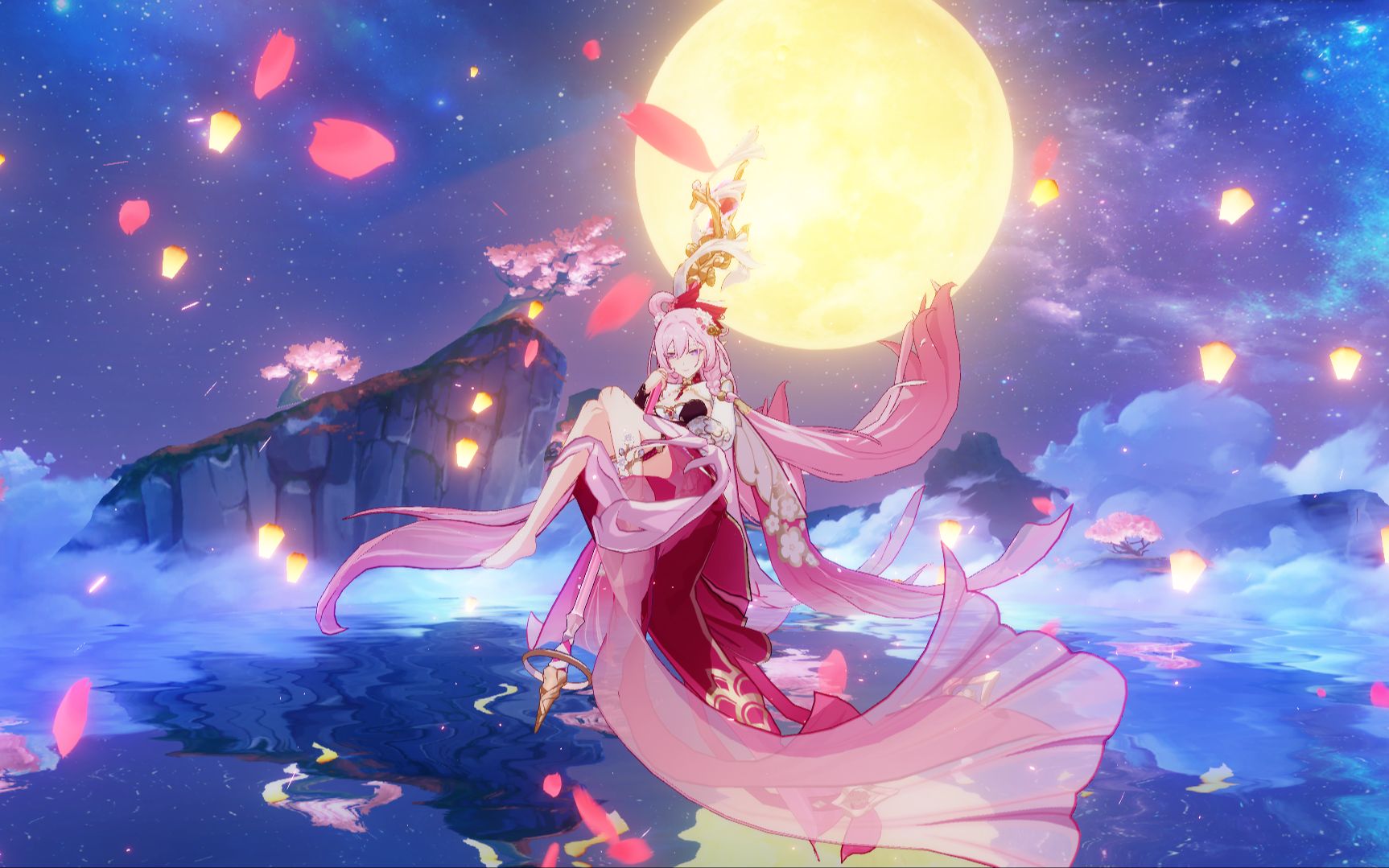 【崩坏三】爱莉希雅春好桃夭皮肤抽取!