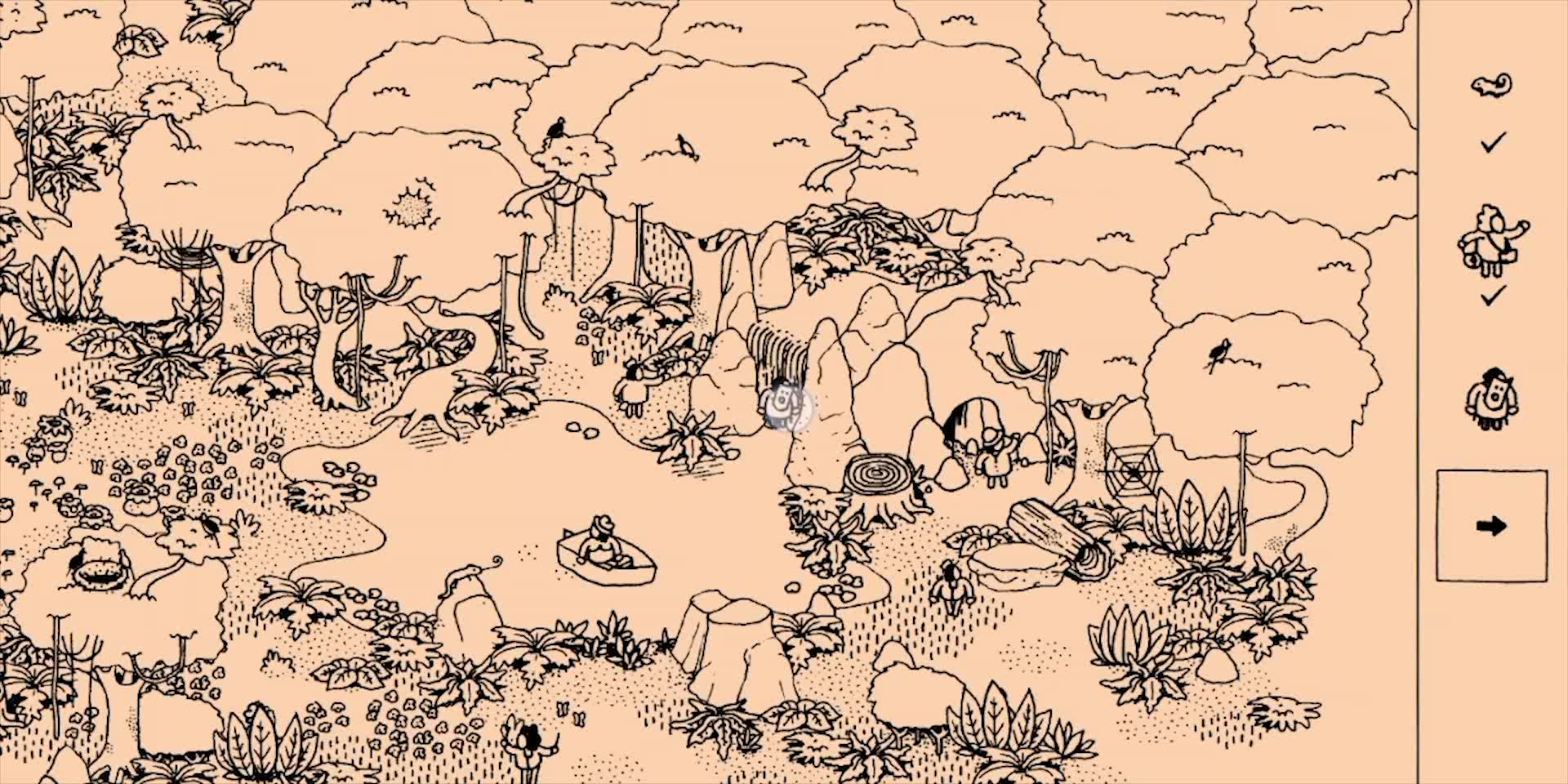 [图]【隐藏之人】【Hidden Folks】森林第二关 - 丛林 全收集攻略