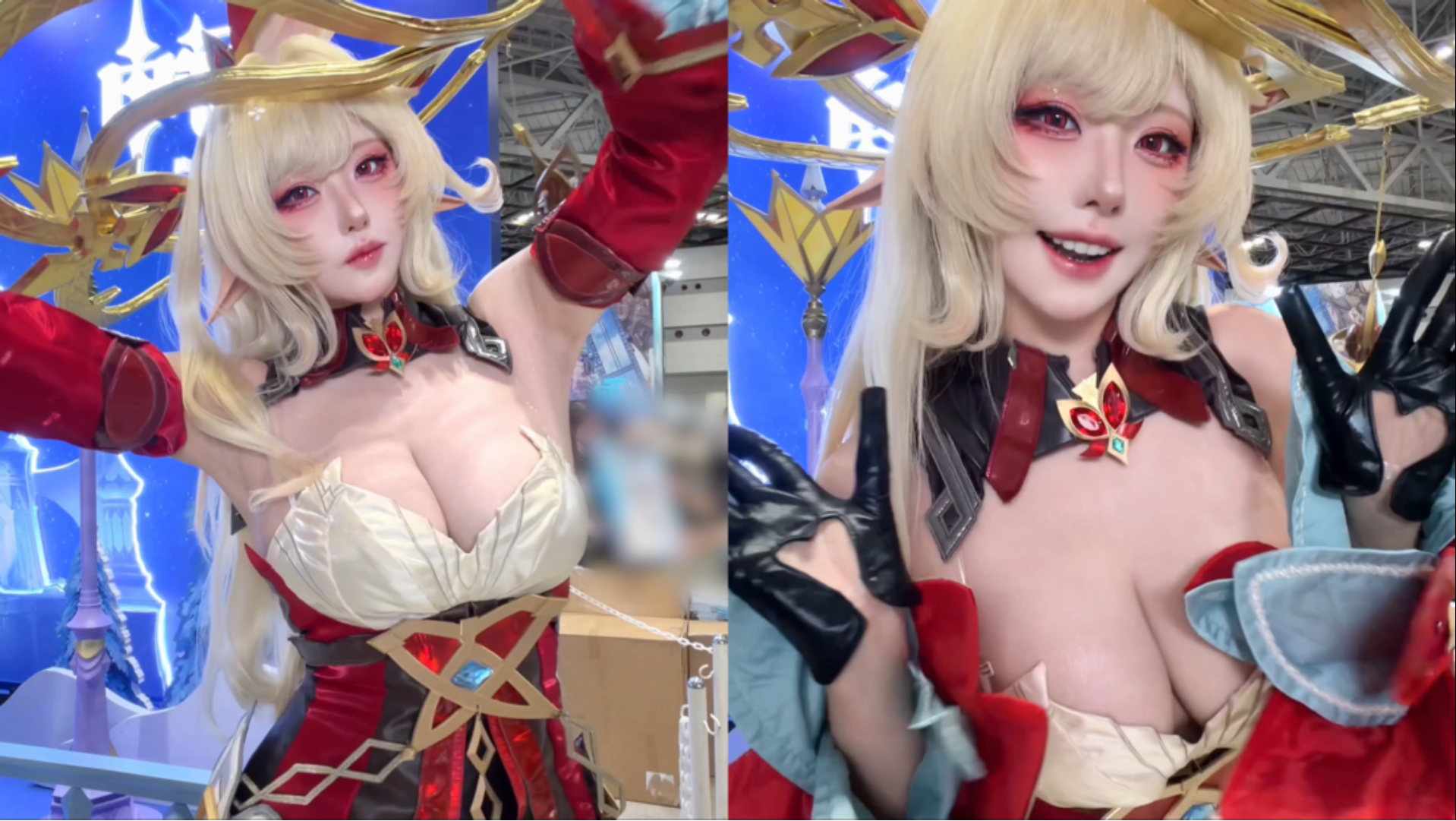 在CM原神展台跳舞的艾莉丝小姐