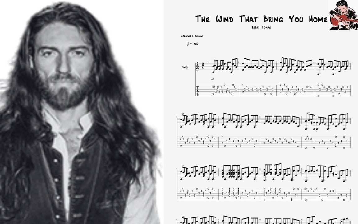 [图]Estas Tonne - The Wind That Bring You Home _ Guitar Tab