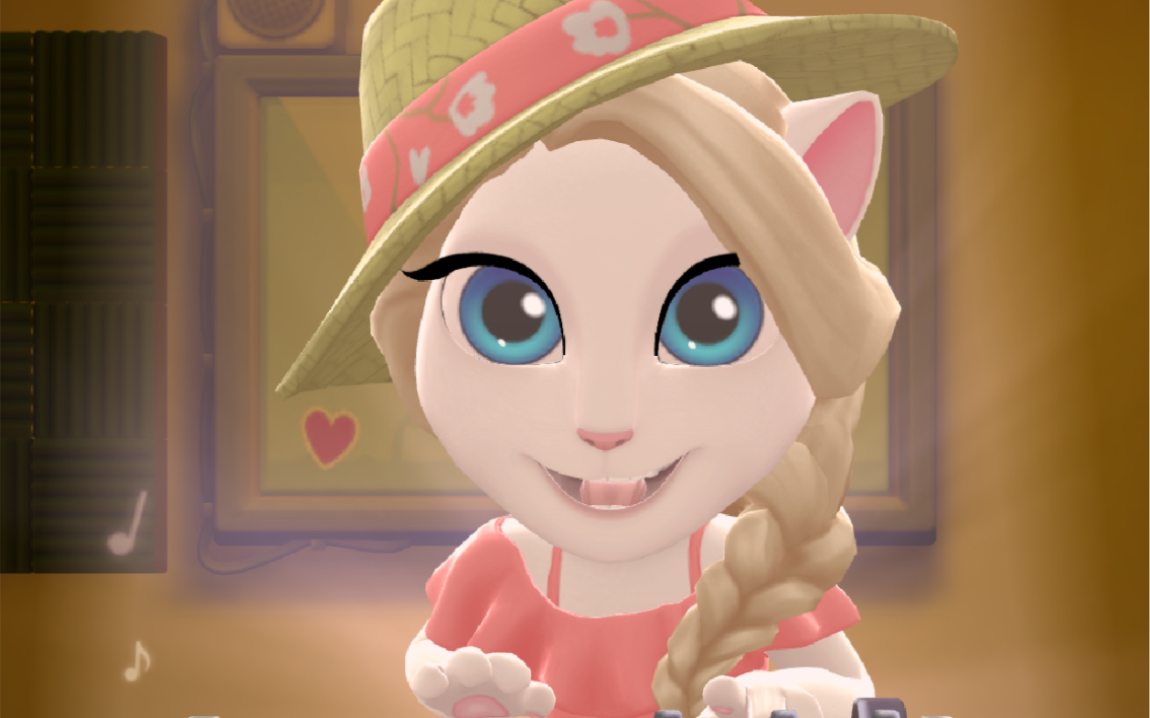 我的安吉拉2,安吉拉会音乐弹钢琴,会感受过.