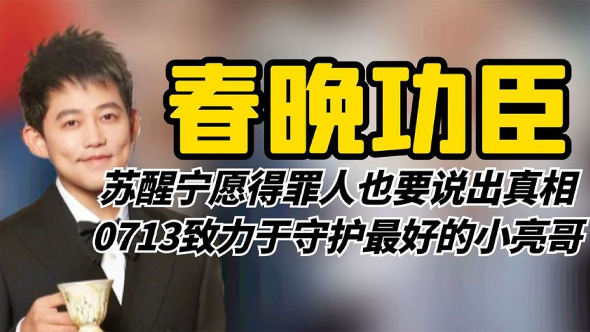 [图]春晚功臣0713：苏醒宁愿得罪人也要说出真相，守护最好的小亮哥