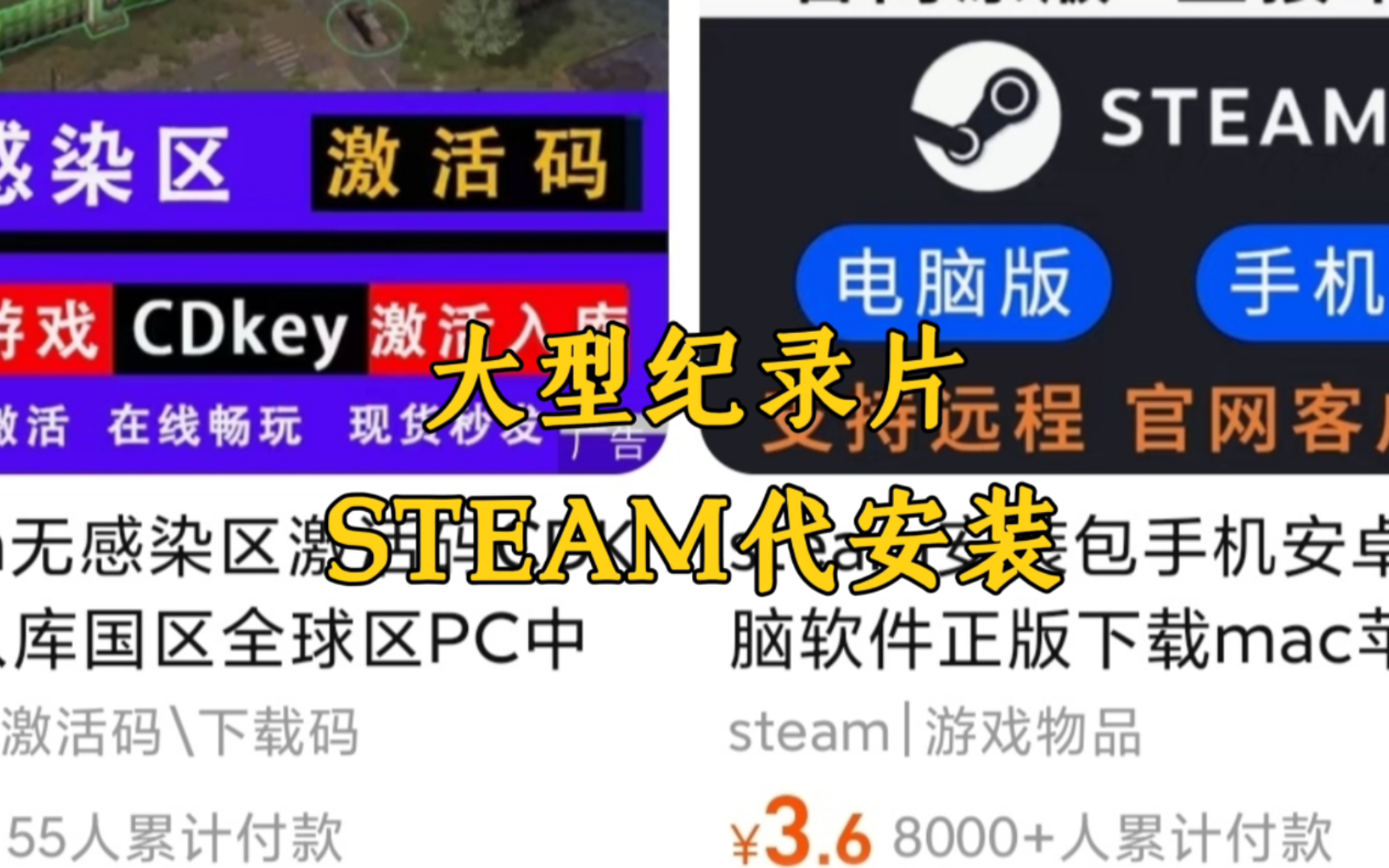 大型纪录片《steam代安装》 ,我以为是智商税,其实全是辛苦钱.哔哩哔哩bilibili