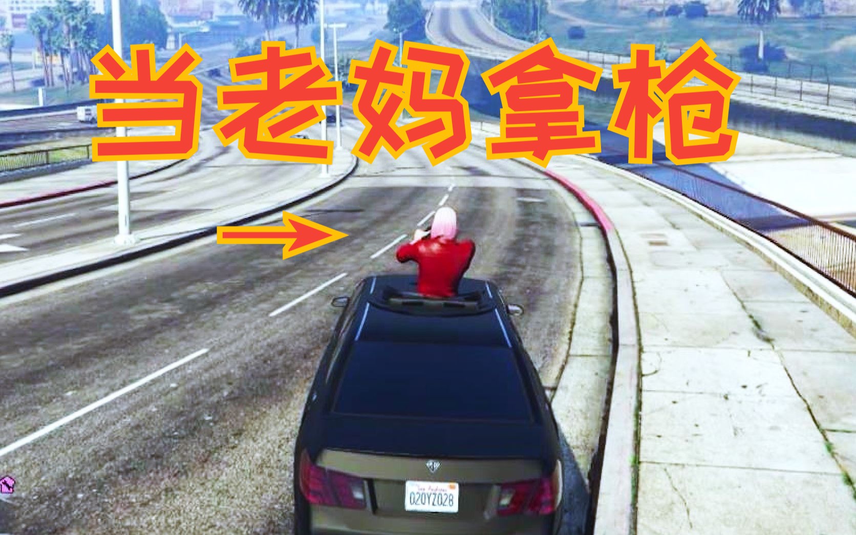 [图]当60岁老妈拿起机枪会发生什么【GTA】