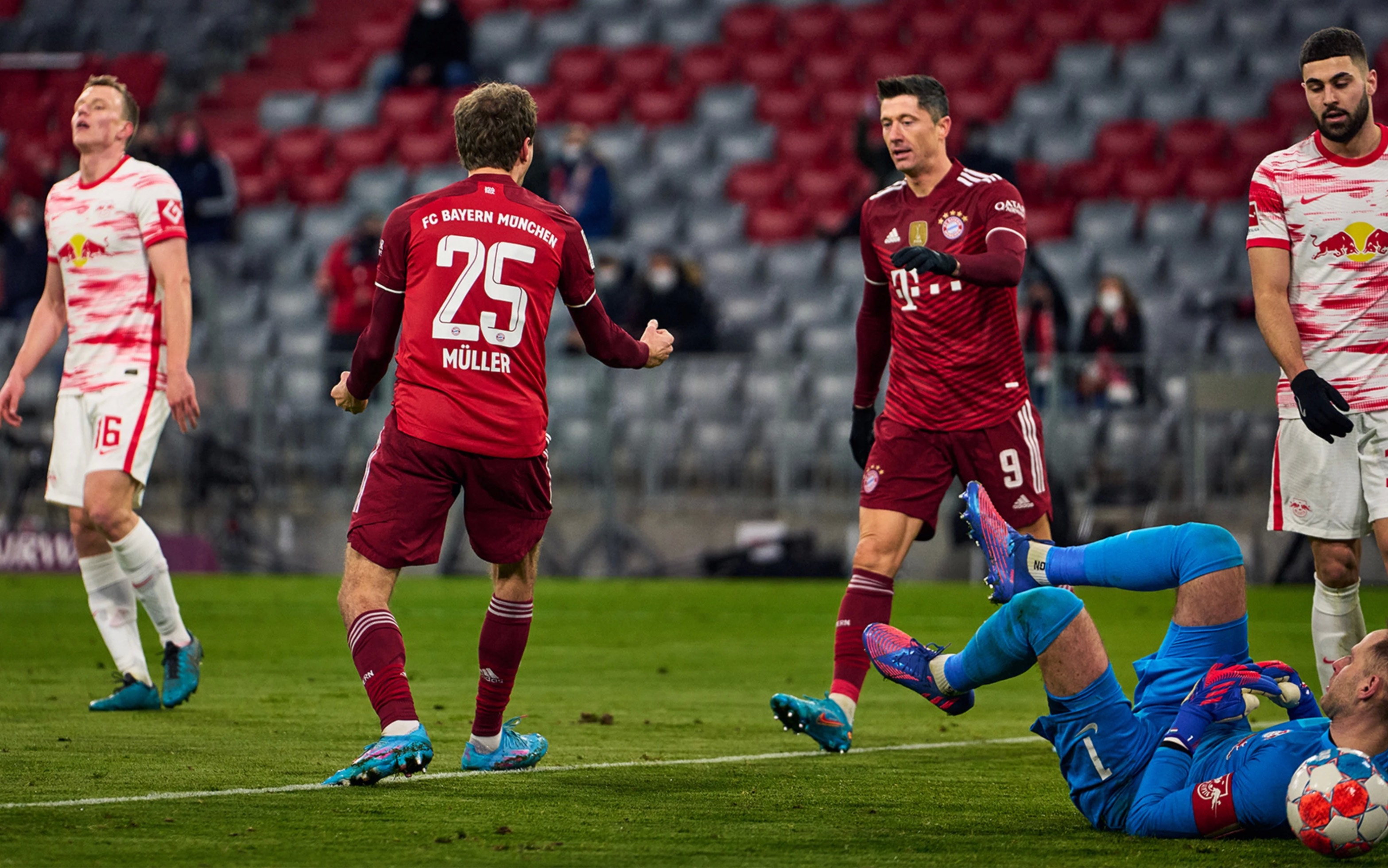 德甲第21轮拜仁慕尼黑vs莱比锡红牛全场集锦