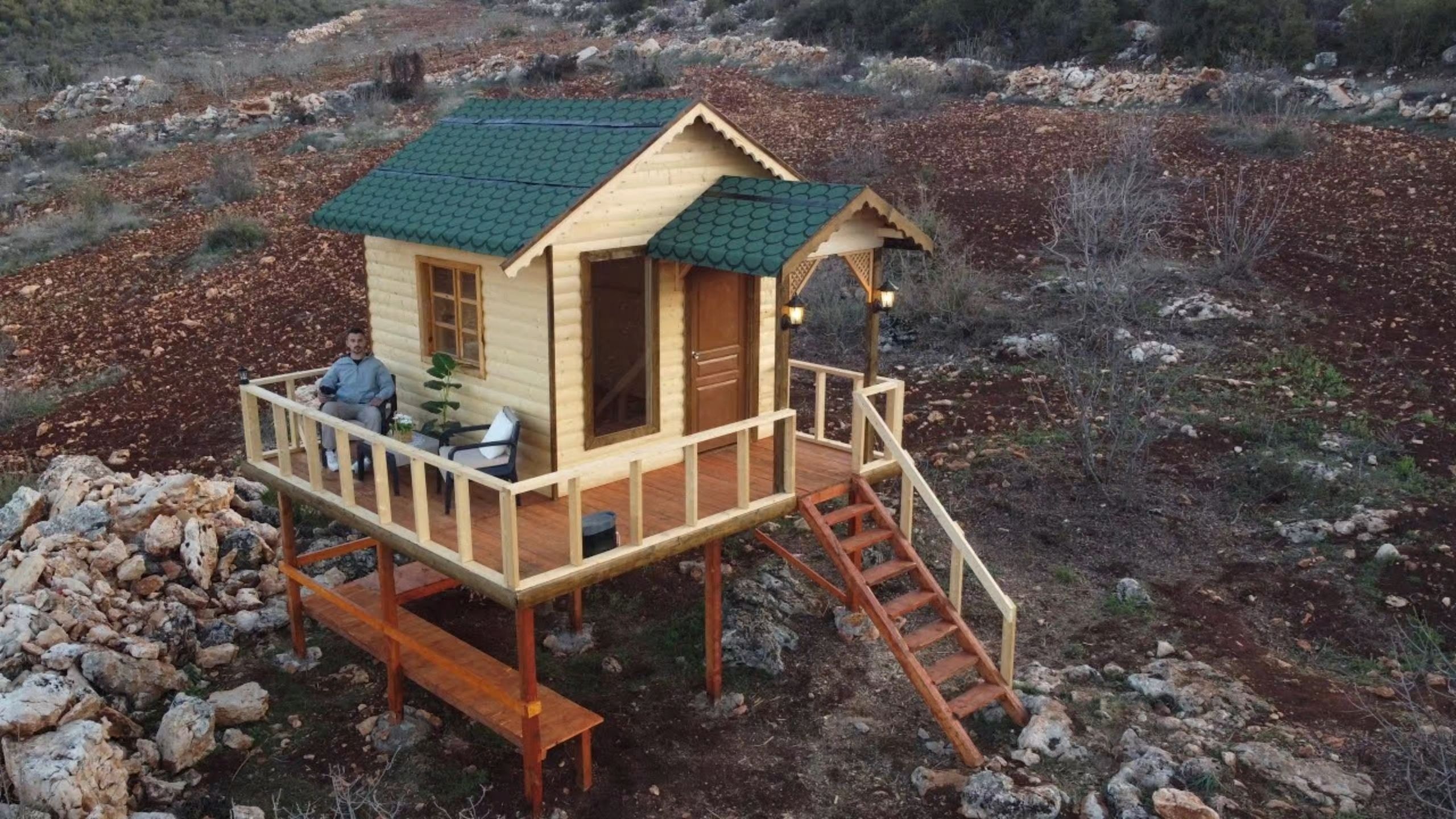 在户外搭建豪华大别野,从今天开始,我也能住上别墅了