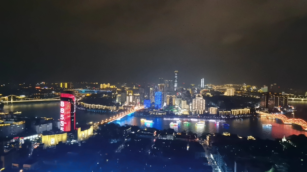 马鞍山观景台—广西柳州市夜景!