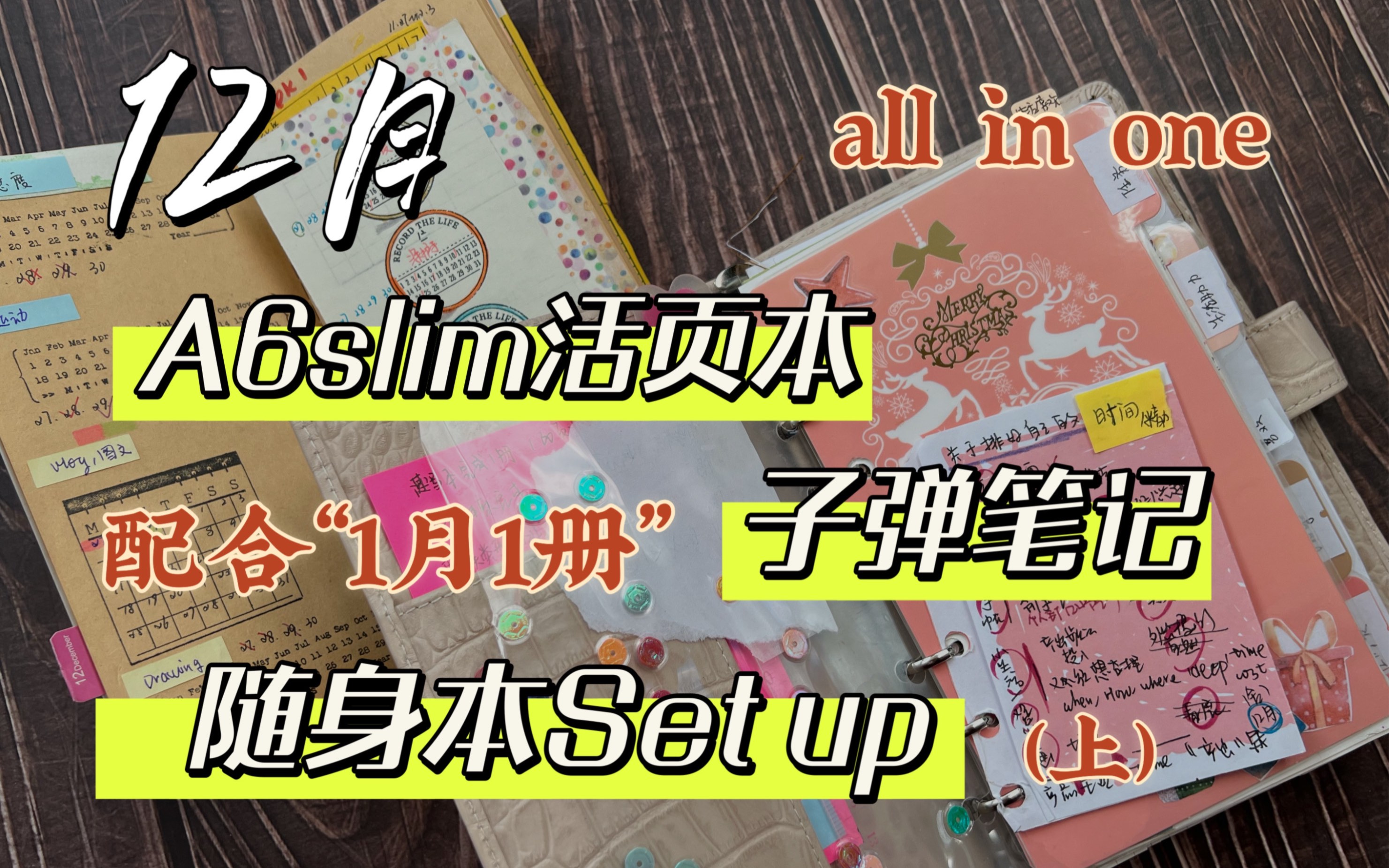 Allinone日程本|随身本setup|A6s活页本配合|1月1册子弹笔记|翻翻看哔哩哔哩bilibili