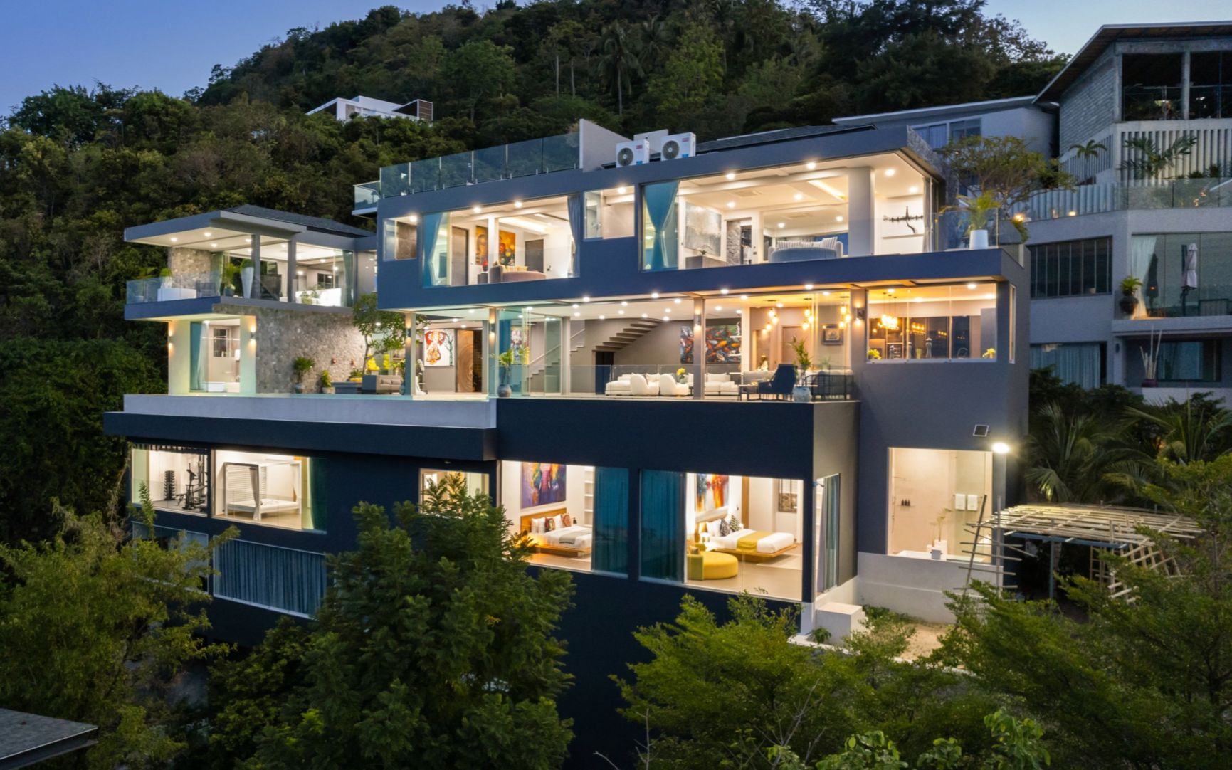 位于泰国苏梅岛的一座奢华现代度假别墅|villa moonstar