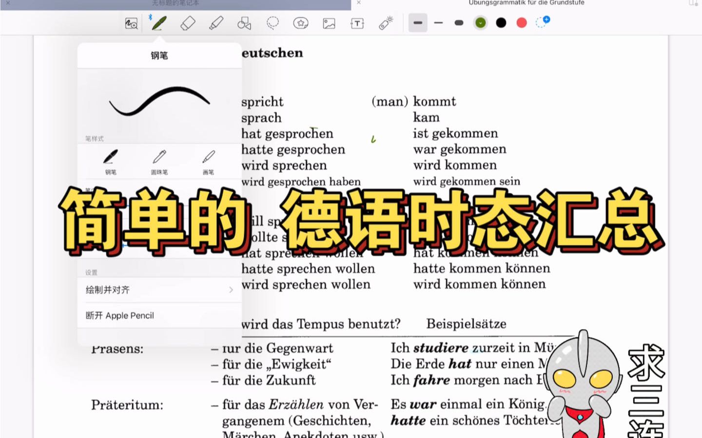 [图]德语时态总结 【德语语法——动词7】语法规则和练习