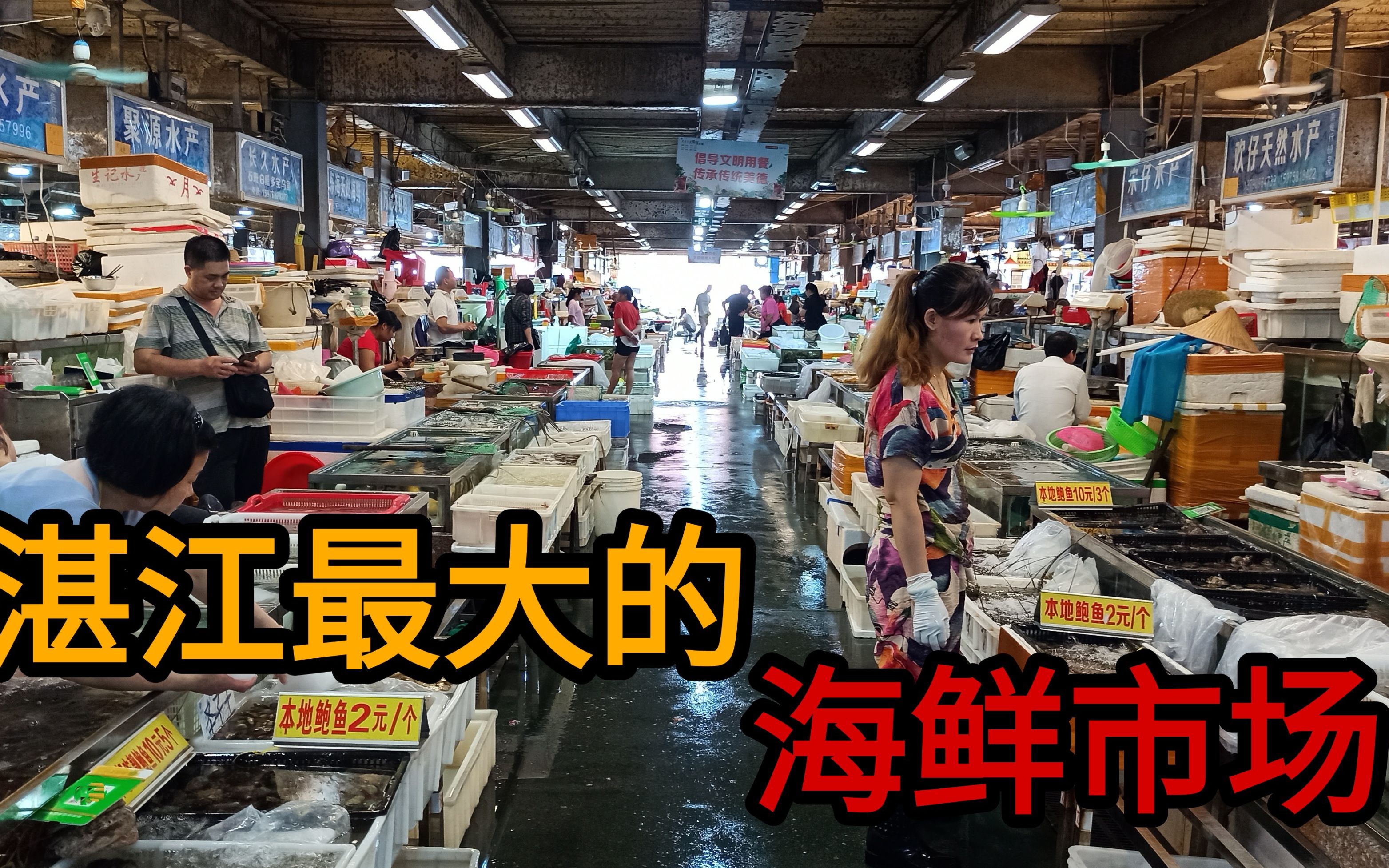 实拍湛江最大型的海鲜市场,你想买的海鲜这都有,这价格能接受吗