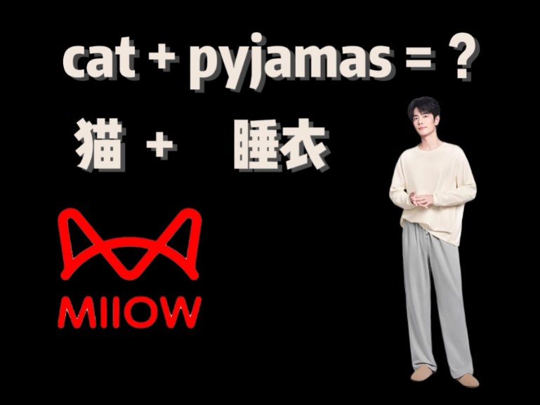 cat(猫) + pyjamas(睡衣) =…穿着猫人睡衣的肖战(?哔哩哔哩bilibili