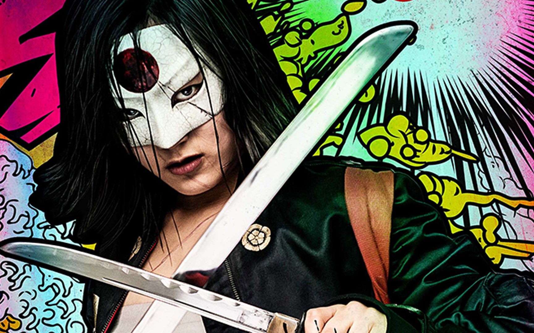 x特遣队中唯一可以和小丑女媲美的女英雄卡塔娜,手持武士刀燃炸全场