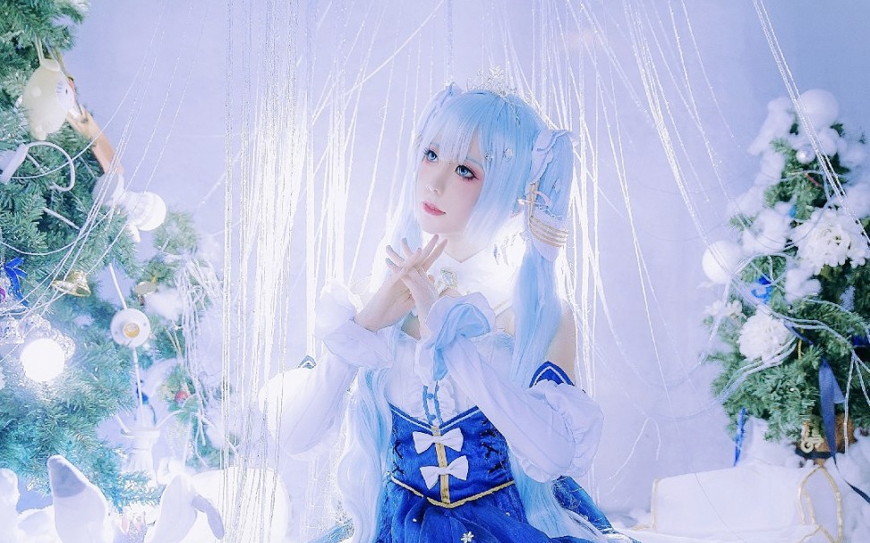 美少女cosv家公式服雪初音miku