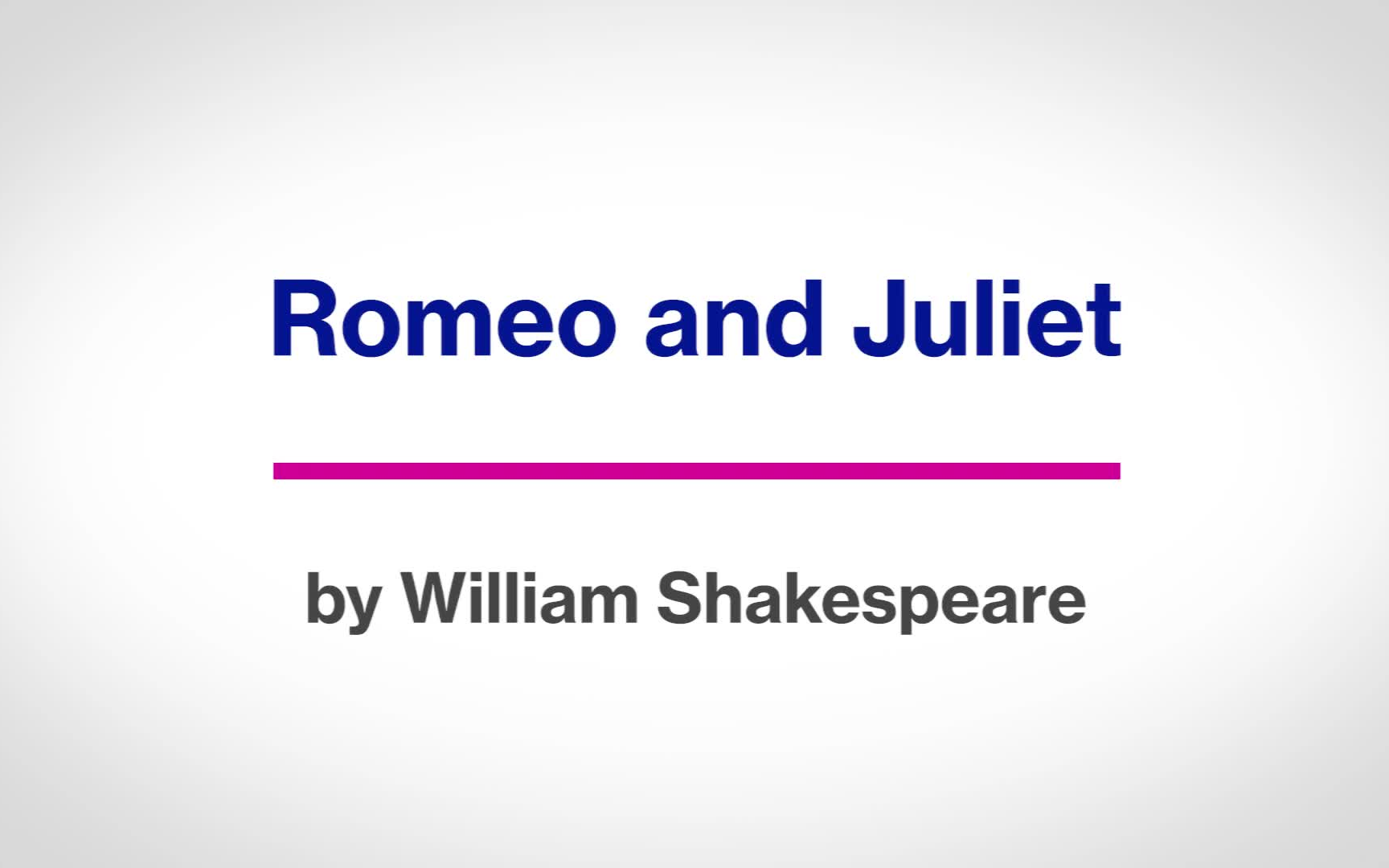 [图]【精英必读百部世界名著】罗密欧与朱丽叶 Romeo and Juliet 【文学素养】【英语听力】