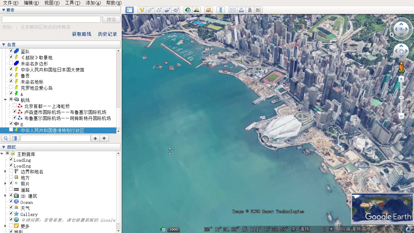 活动作品谷歌地球亚洲之行1中国香港