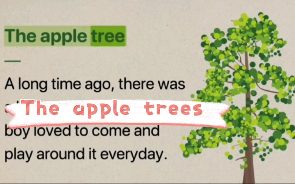 [图]英语故事listening 《The apple tree 》