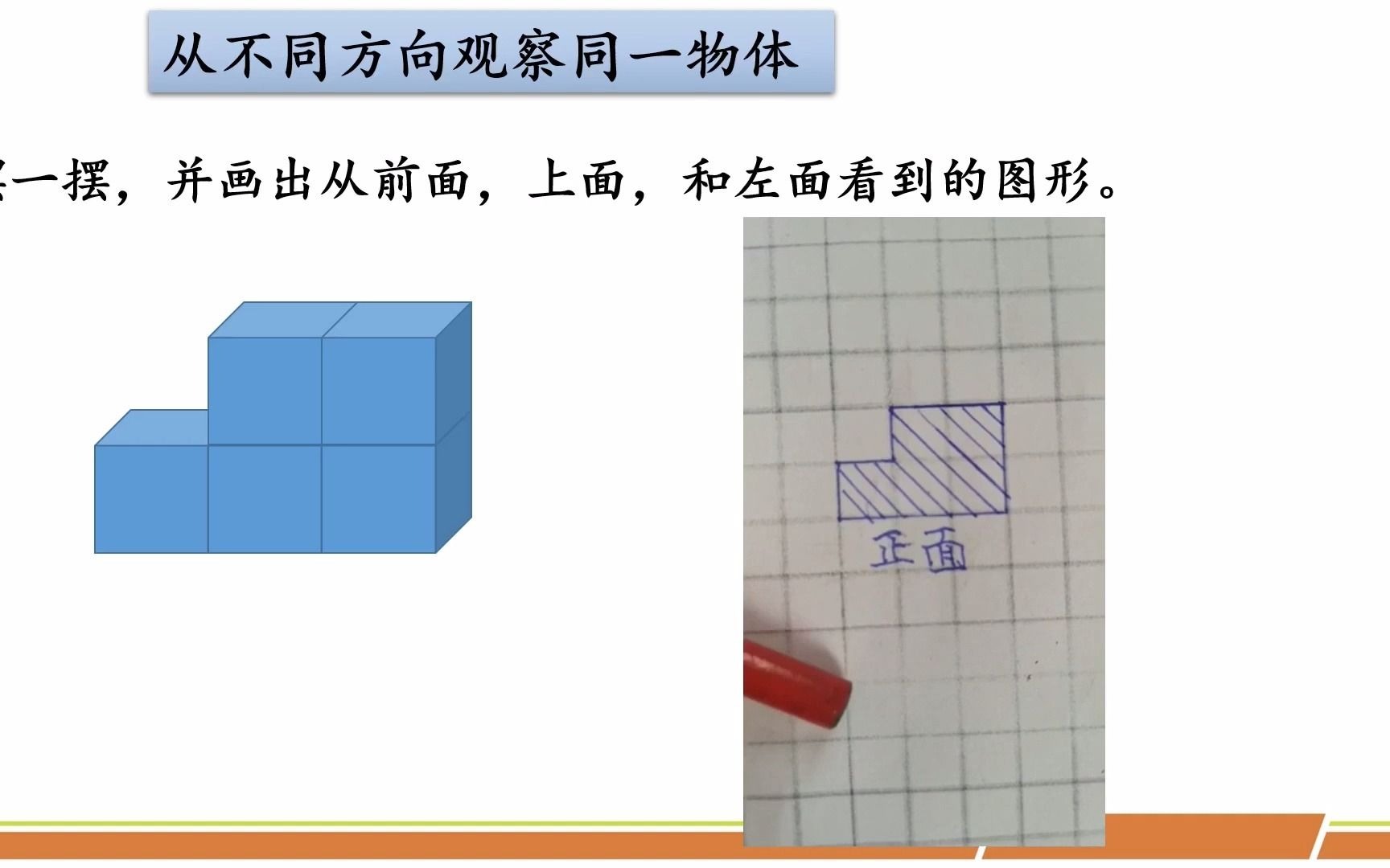 [图]人教版 小学四年级 数学 观察物体二整理与复习 邢璐璐