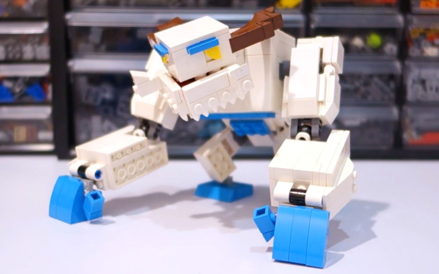 乐高moc教程我的世界霜冻巨兽frostmaw拼搭指南