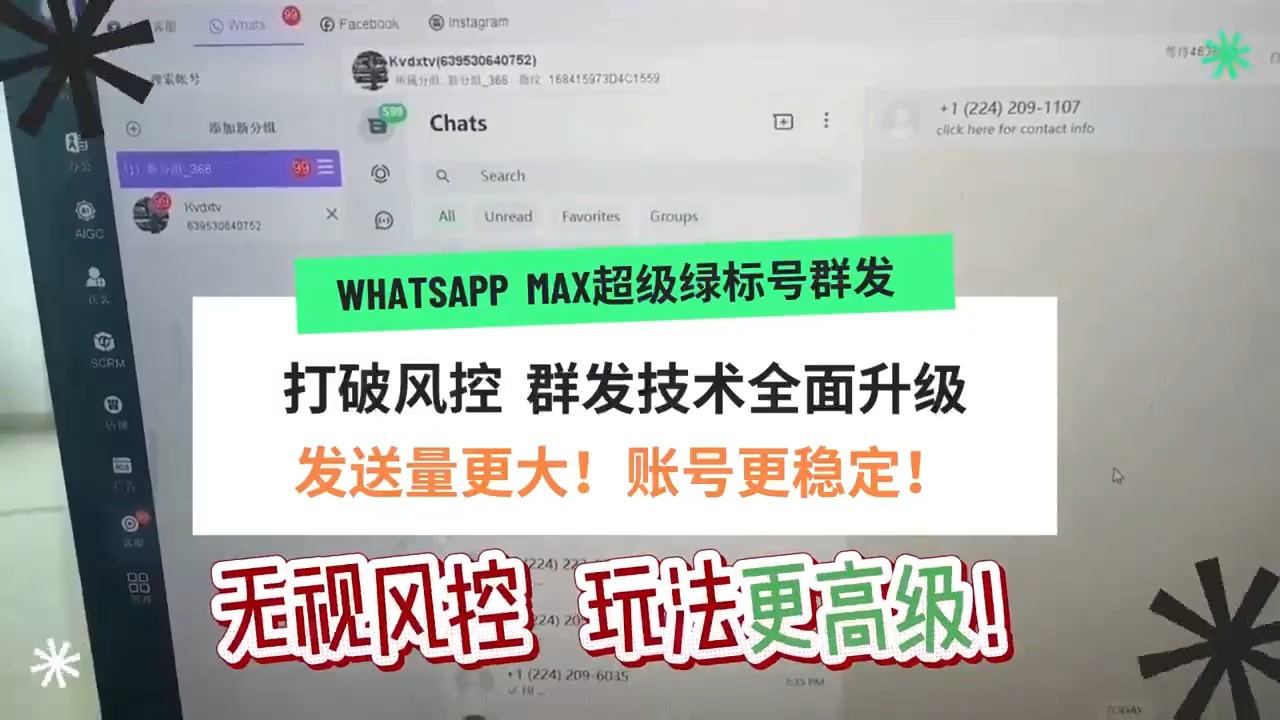 ws群发max绿标号、WhatsApp群发最新技术、外贸出海群发软件哔哩哔哩bilibili