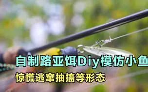 Download Video: 这是一款无论是动作还是姿态在水下都表现很不错的一款路亚饵Diy