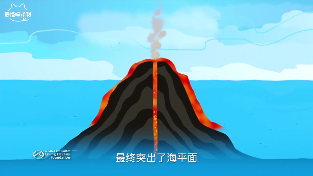 [图]【奇怪喵】看看海底火山喷发是如何形成岛屿哒！