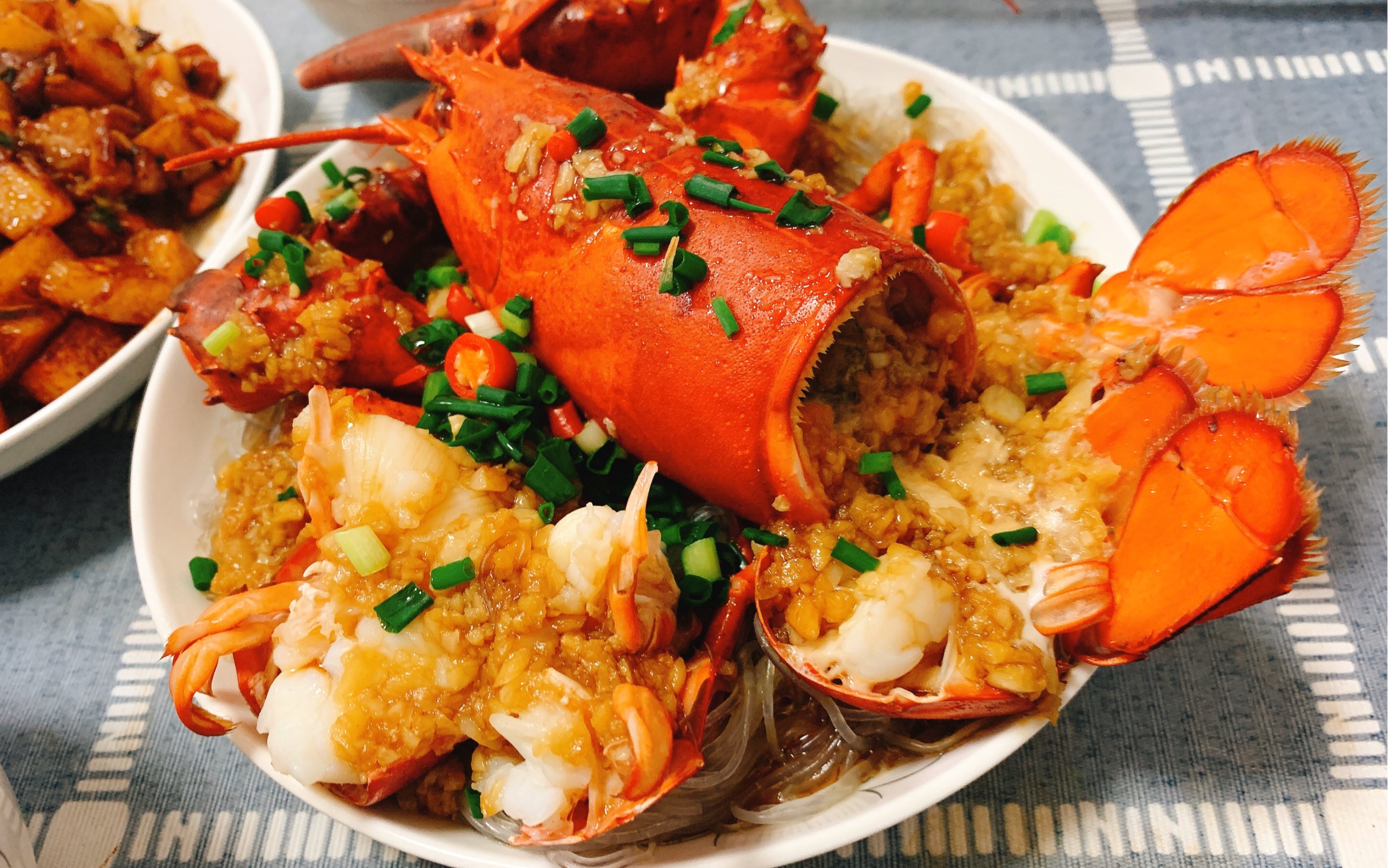 自制粉丝蒸龙虾