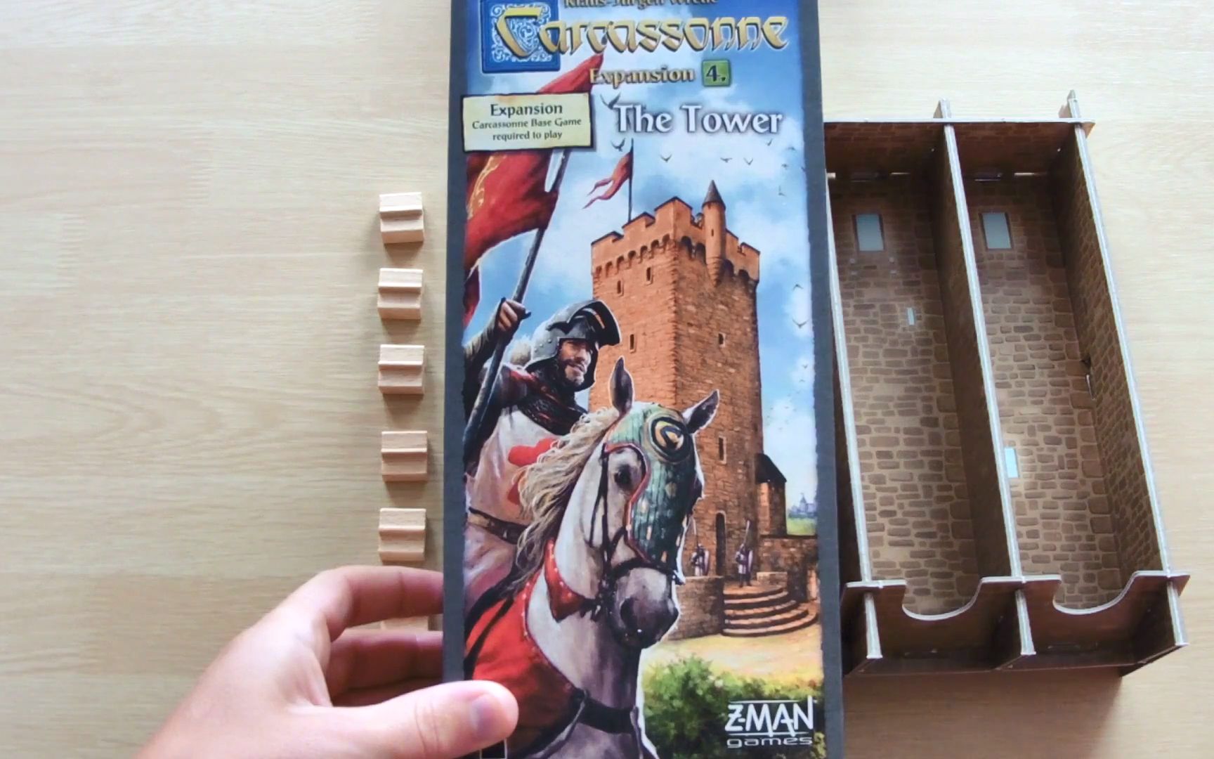 [图]《卡卡颂四扩：高塔》（2006）二人局流程 Carcassonne_ Expansion 4_ The Tower _ GloryHunter82