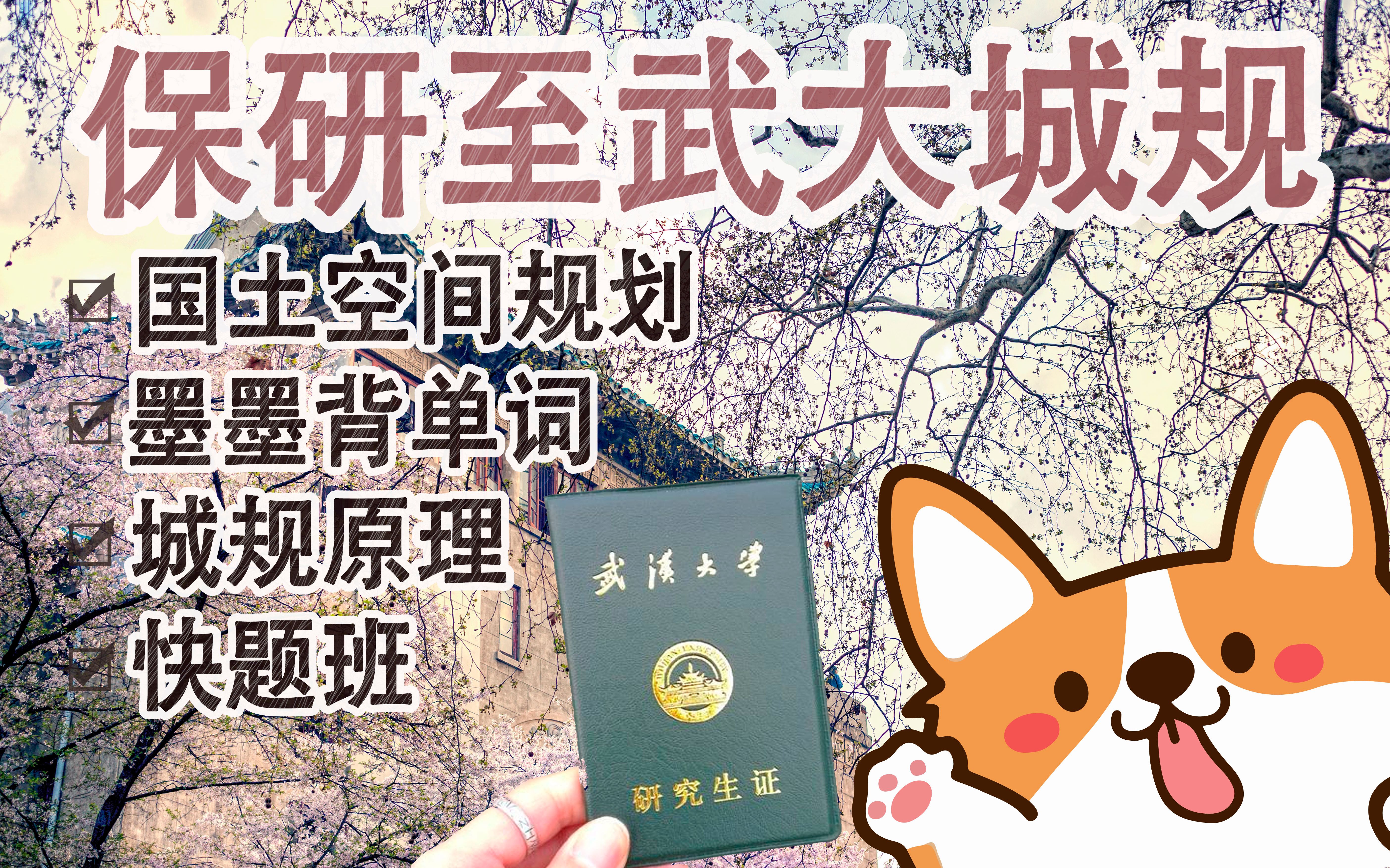 [图]武汉大学城乡规划保研经验分享-国土空间规划的实施框架|城市规划设计|规划年会与热点|抄绘|城规原理|墨墨背单词考研|快题班|疫情对公共服务设施配置的启发