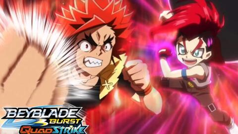 QUADRA DESAFIA e HUMILHA HIKARU EP 12 Beyblade Burst Quad Strike 