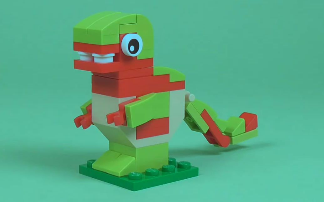 「积木模型」玩具小恐龙的拼装展示!