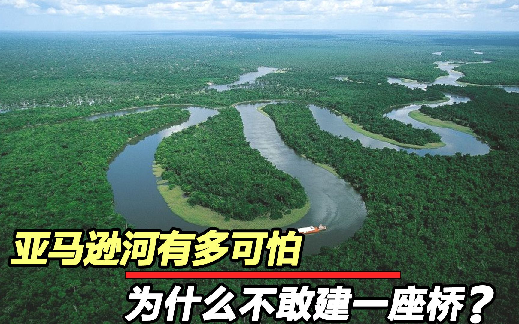 亚马逊河有多可怕?1500万人在此生活,为何不敢建一座桥?哔哩哔哩bilibili